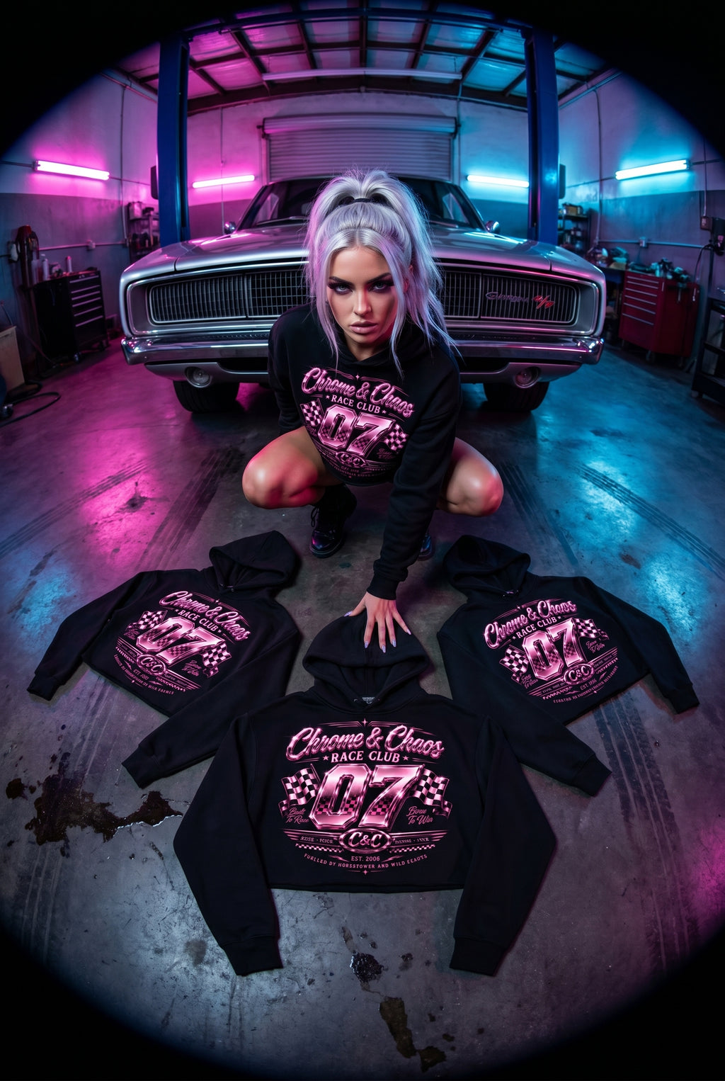 Chrome & Chaos Unisex Hoodie - Race Club