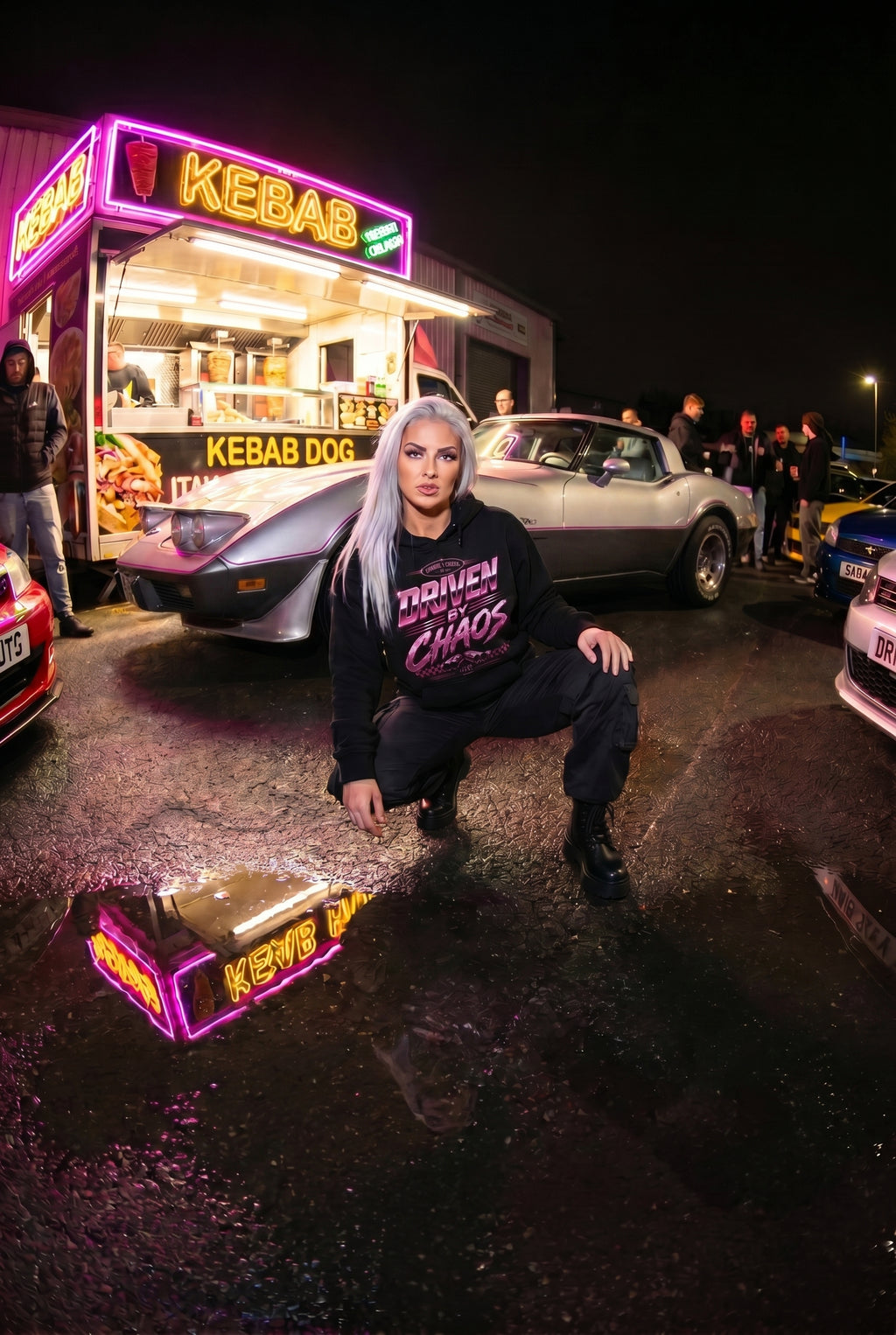 Chrome & Chaos Unisex Hoodie - Driven By Chaos