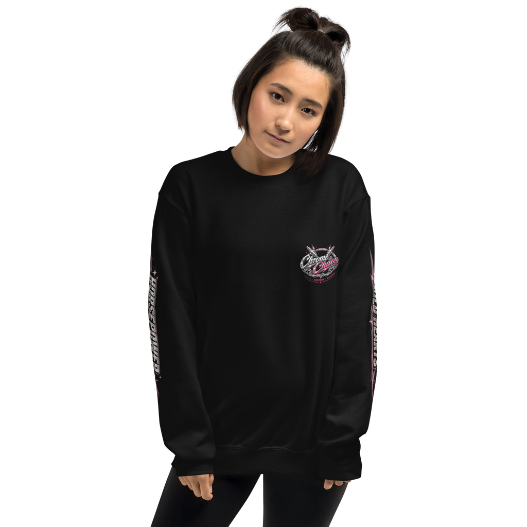 Chrome & Chaos Sweatshirt - Pink Chrome Edition