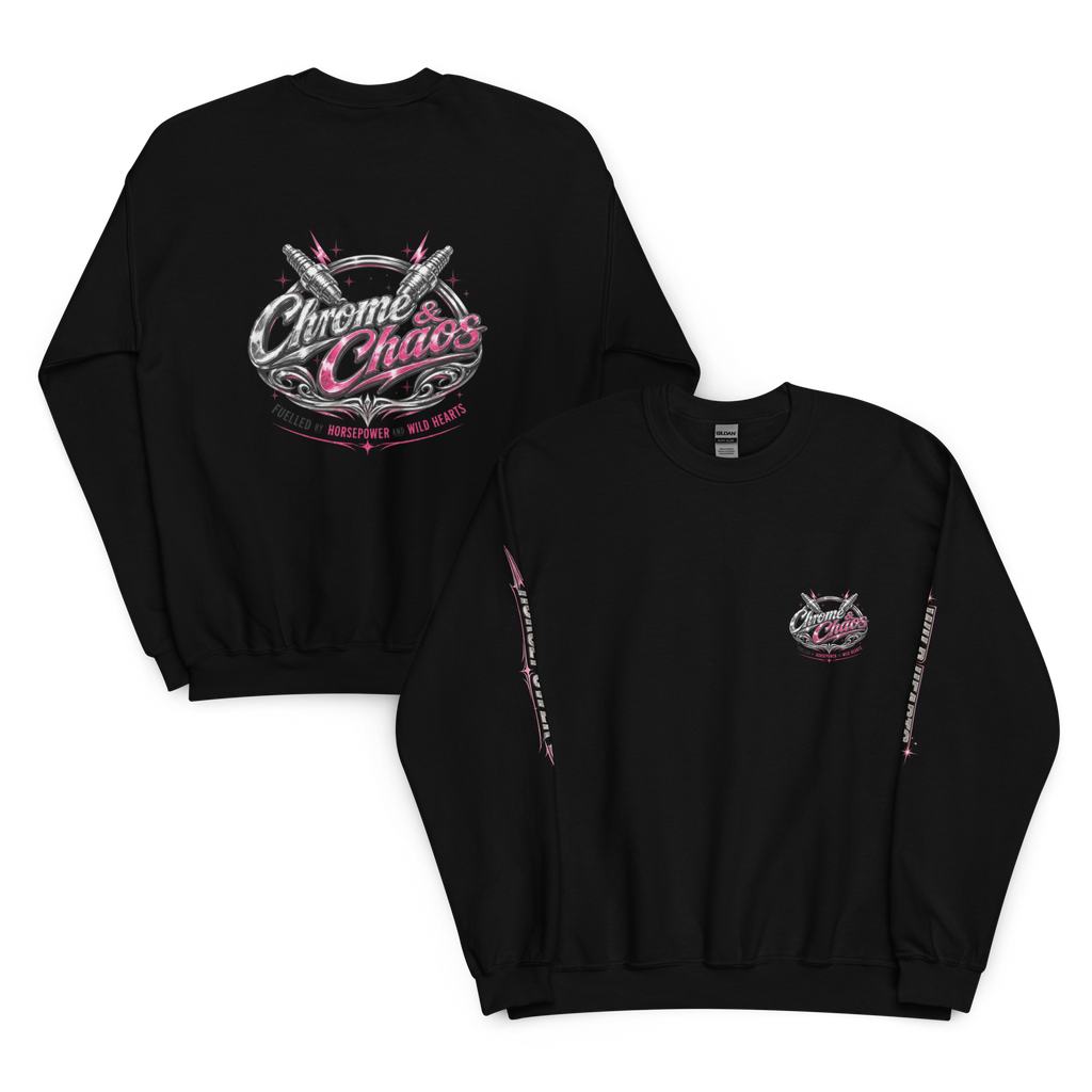 Chrome & Chaos Sweatshirt - Pink Chrome Edition
