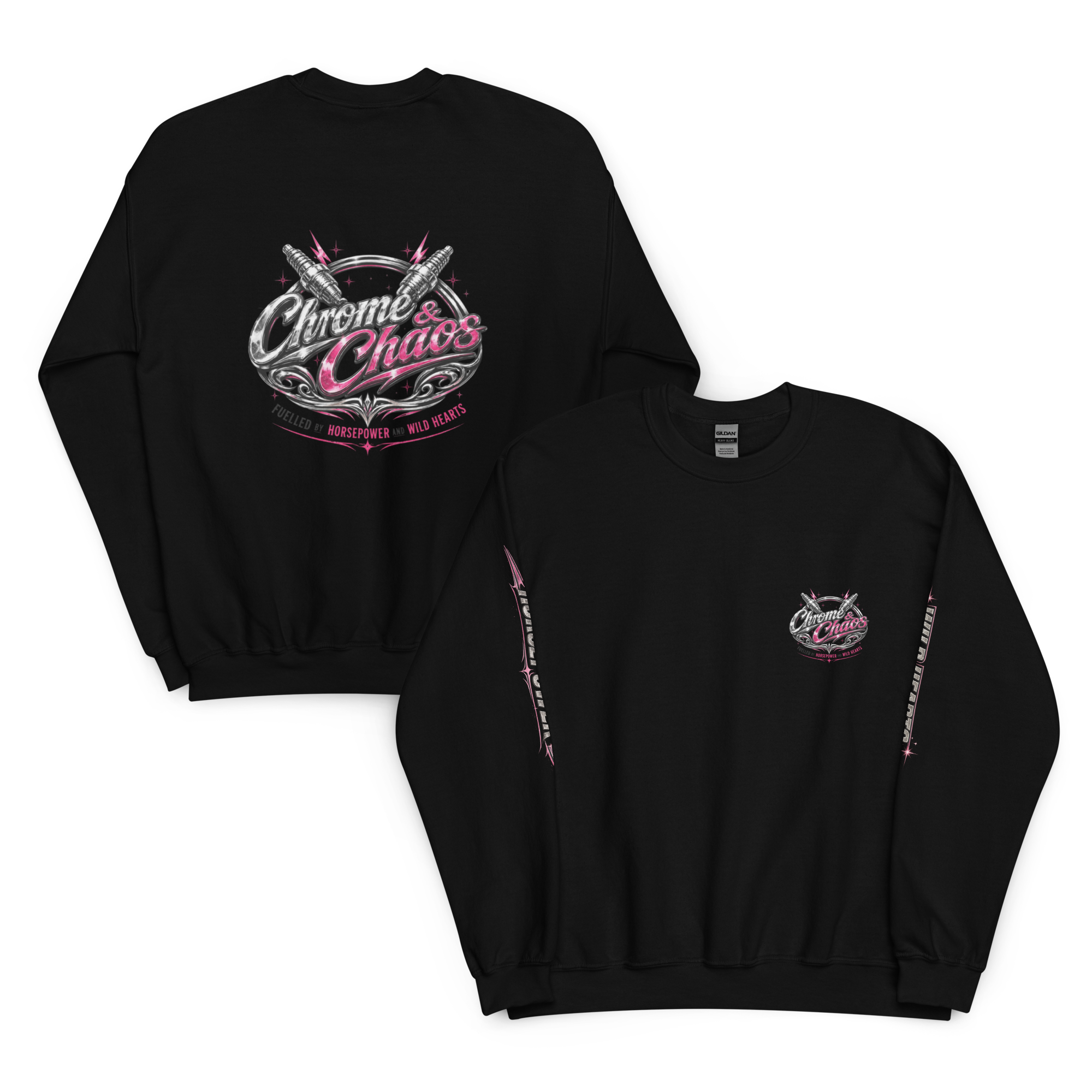 Chrome & Chaos Sweatshirt - Pink Chrome Edition
