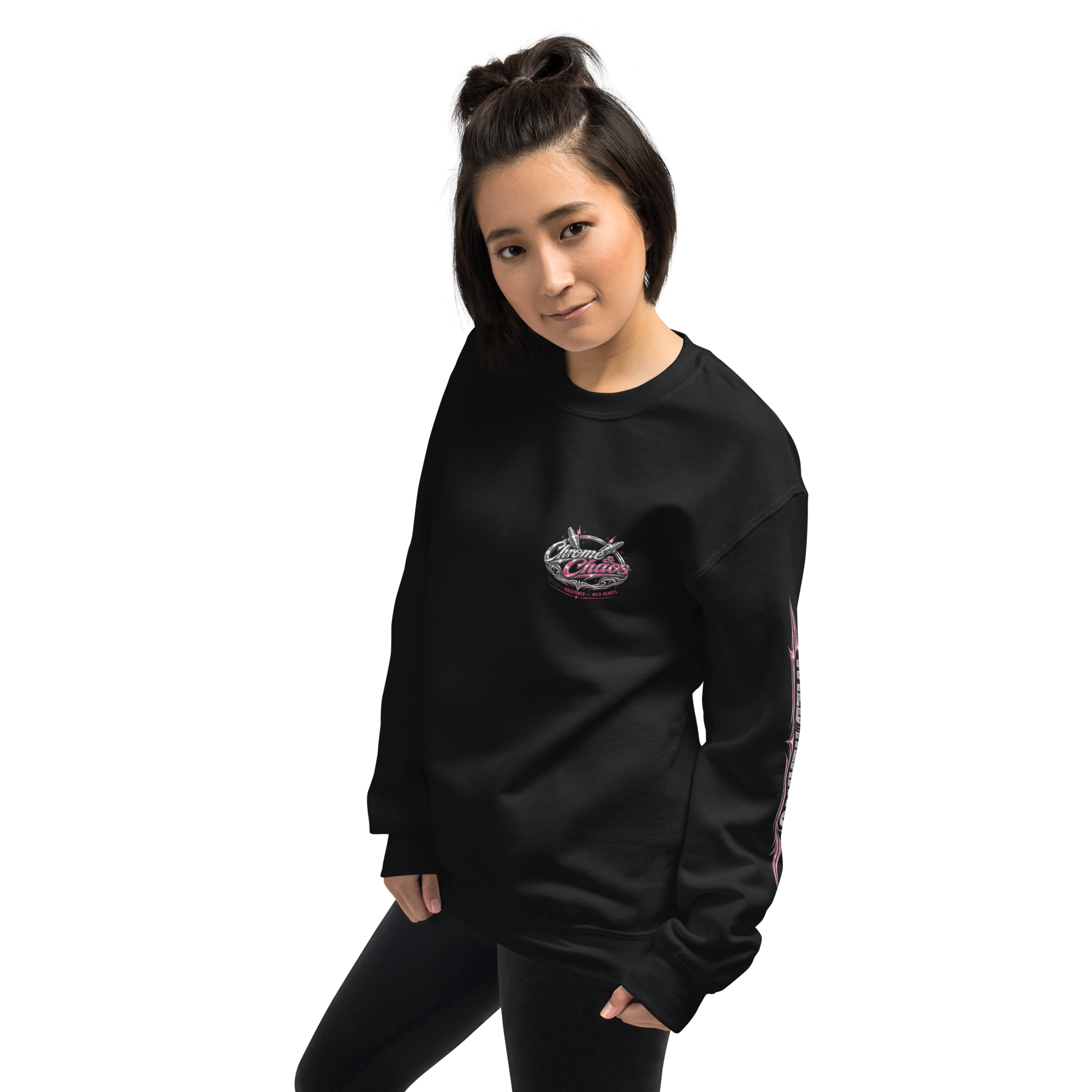 Chrome & Chaos Sweatshirt - Pink Chrome Edition
