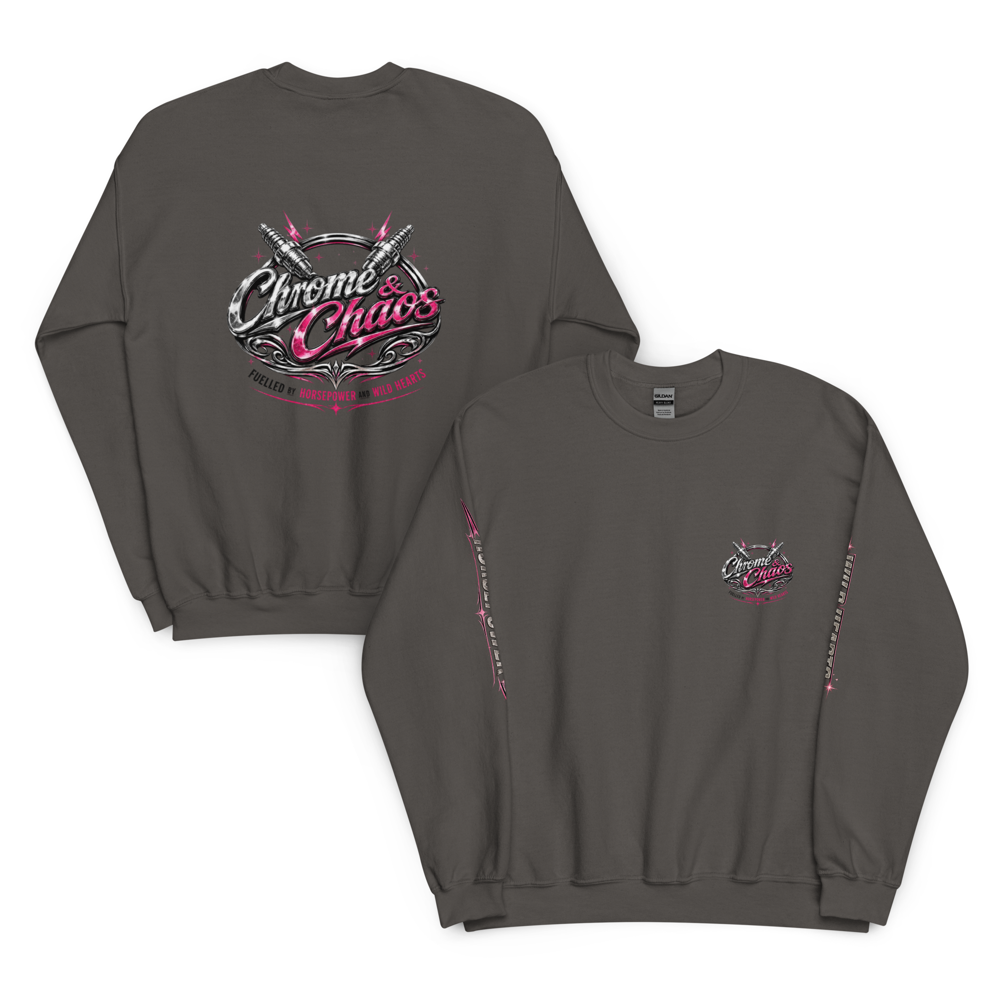 Chrome & Chaos Sweatshirt - Pink Chrome Edition