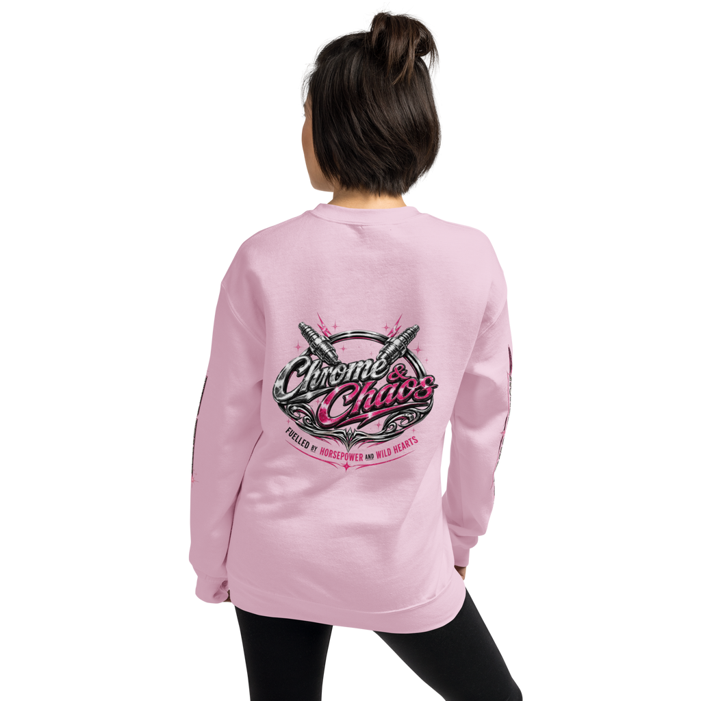 Chrome & Chaos Sweatshirt - Pink Chrome Edition
