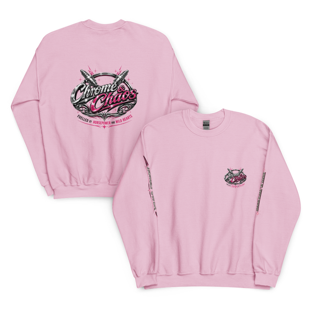 Chrome & Chaos Sweatshirt - Pink Chrome Edition