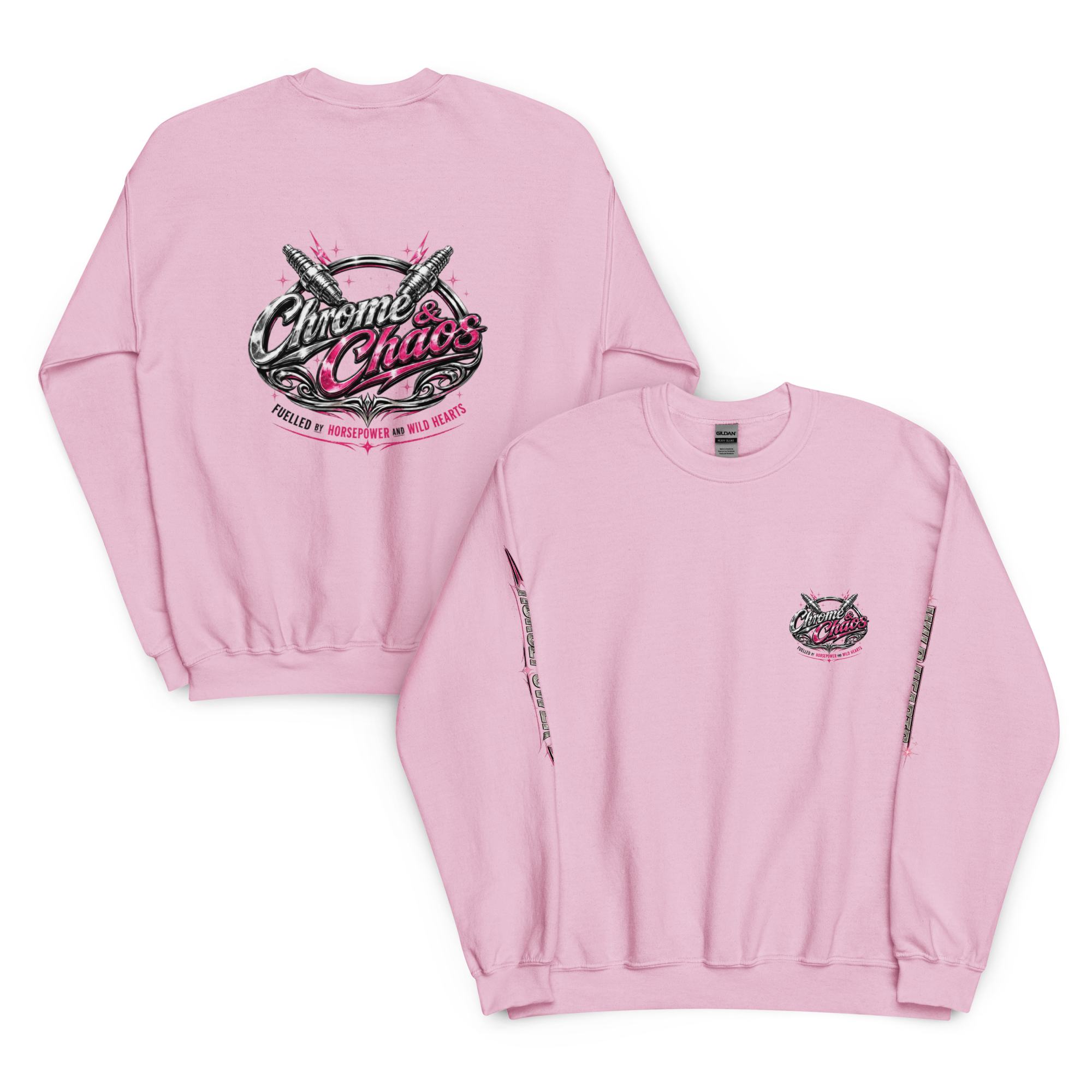 Chrome & Chaos Sweatshirt - Pink Chrome Edition