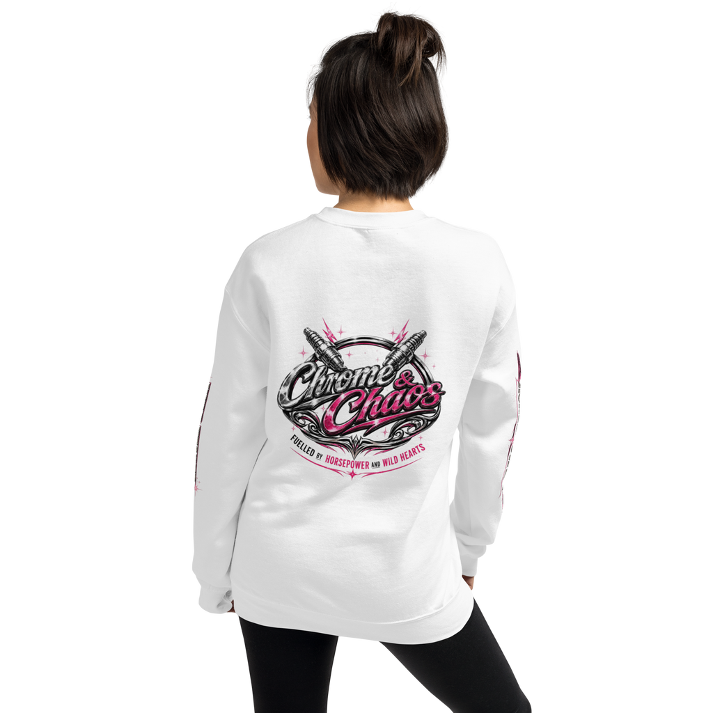 Chrome & Chaos Sweatshirt - Pink Chrome Edition