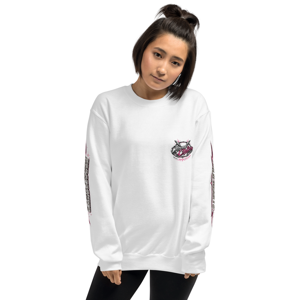 Chrome & Chaos Sweatshirt - Pink Chrome Edition