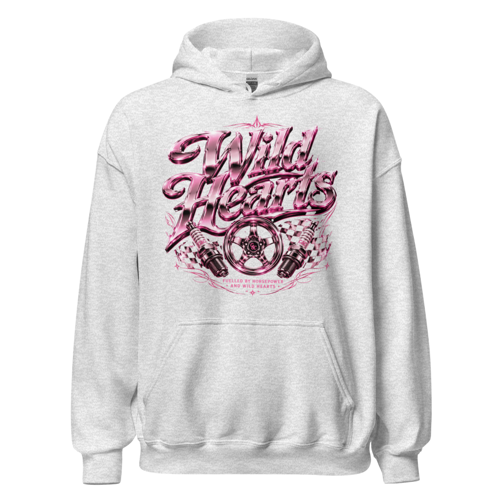 Chrome & Chaos Unisex Hoodie - Wild Hearts