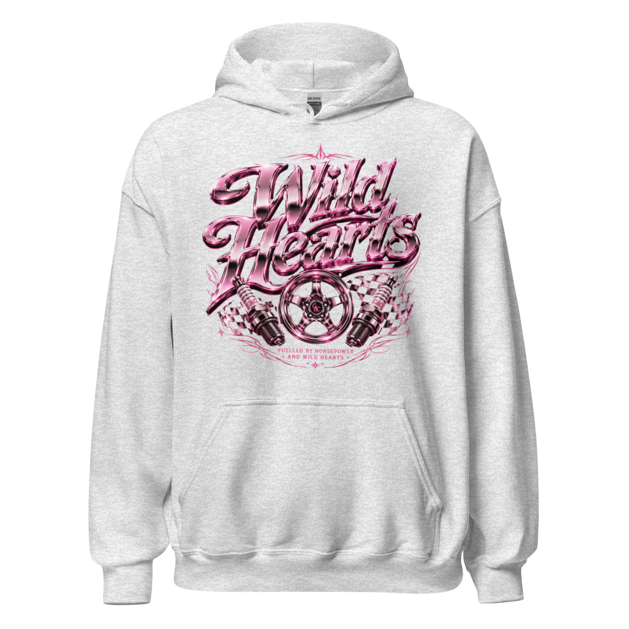 Chrome & Chaos Unisex Hoodie - Wild Hearts