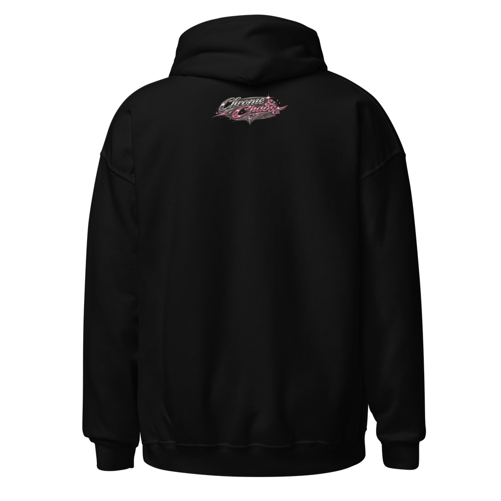 Chrome & Chaos Unisex Hoodie - Wild Hearts