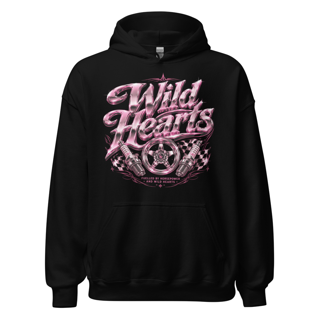 Chrome & Chaos Unisex Hoodie - Wild Hearts
