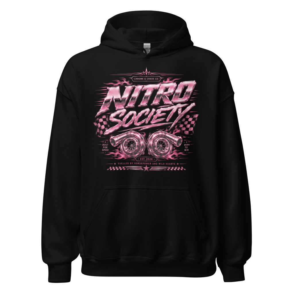 Chrome & Chaos Unisex Hoodie - Nitro Society