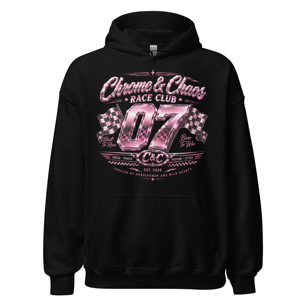 Chrome & Chaos Unisex Hoodie - Race Club