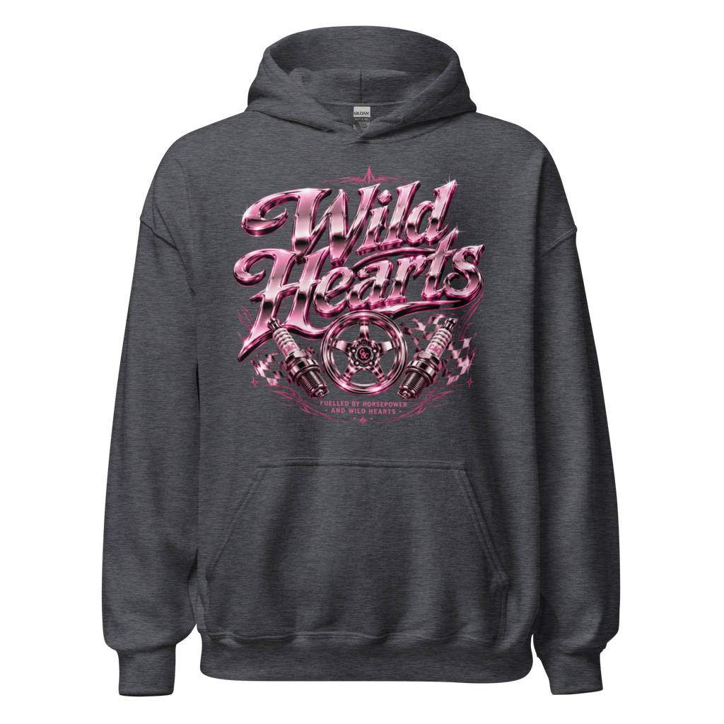 Chrome & Chaos Unisex Hoodie - Wild Hearts