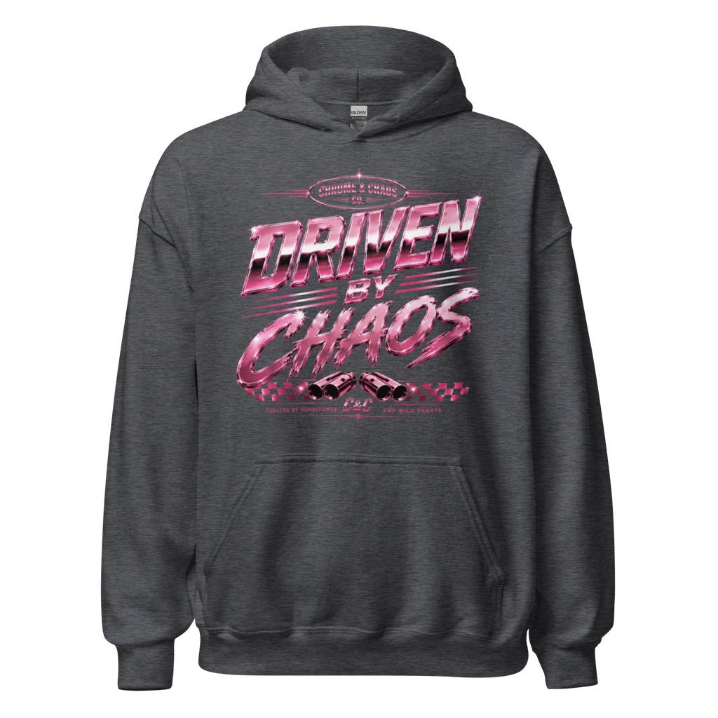 Chrome & Chaos Unisex Hoodie - Driven By Chaos