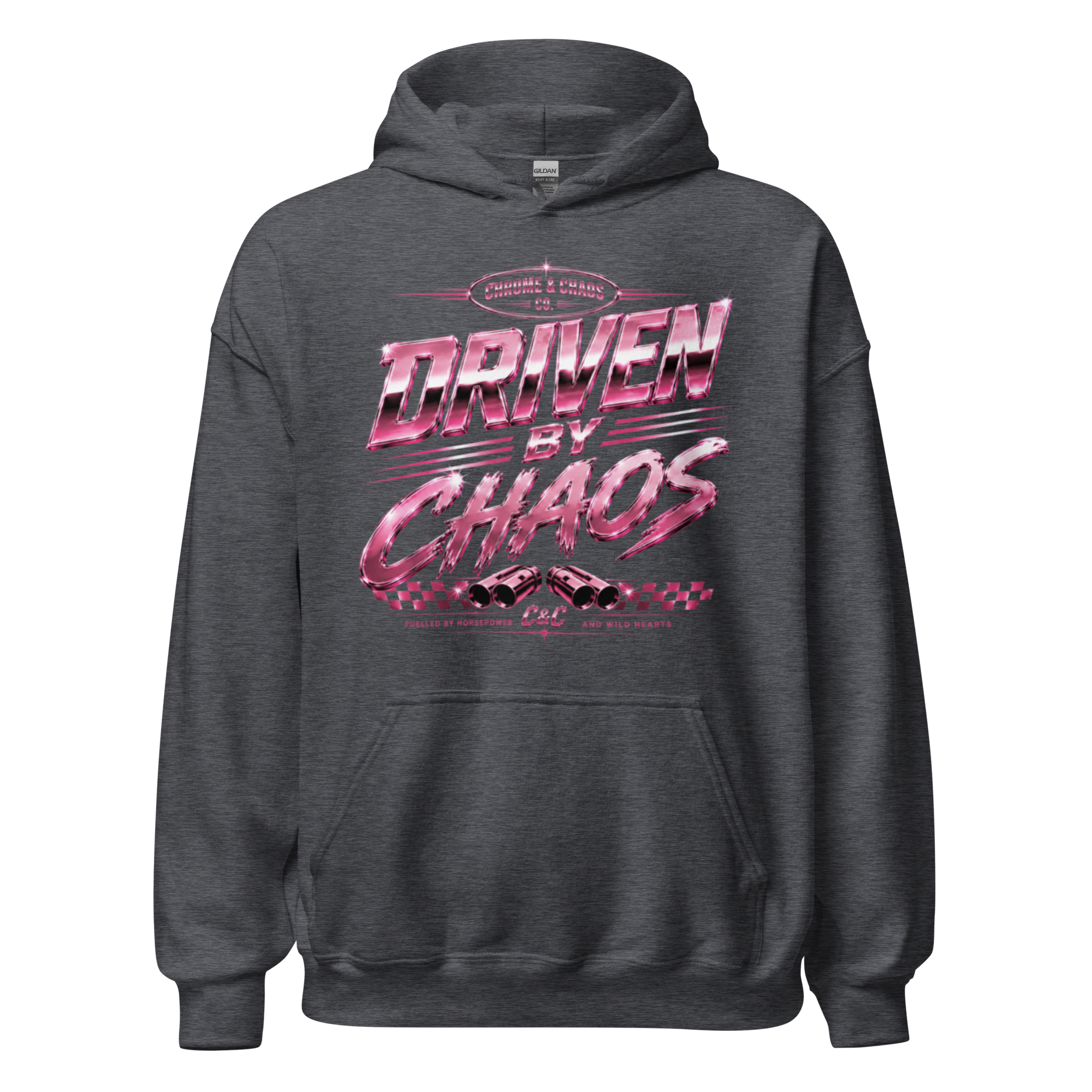 Chrome & Chaos Unisex Hoodie - Driven By Chaos