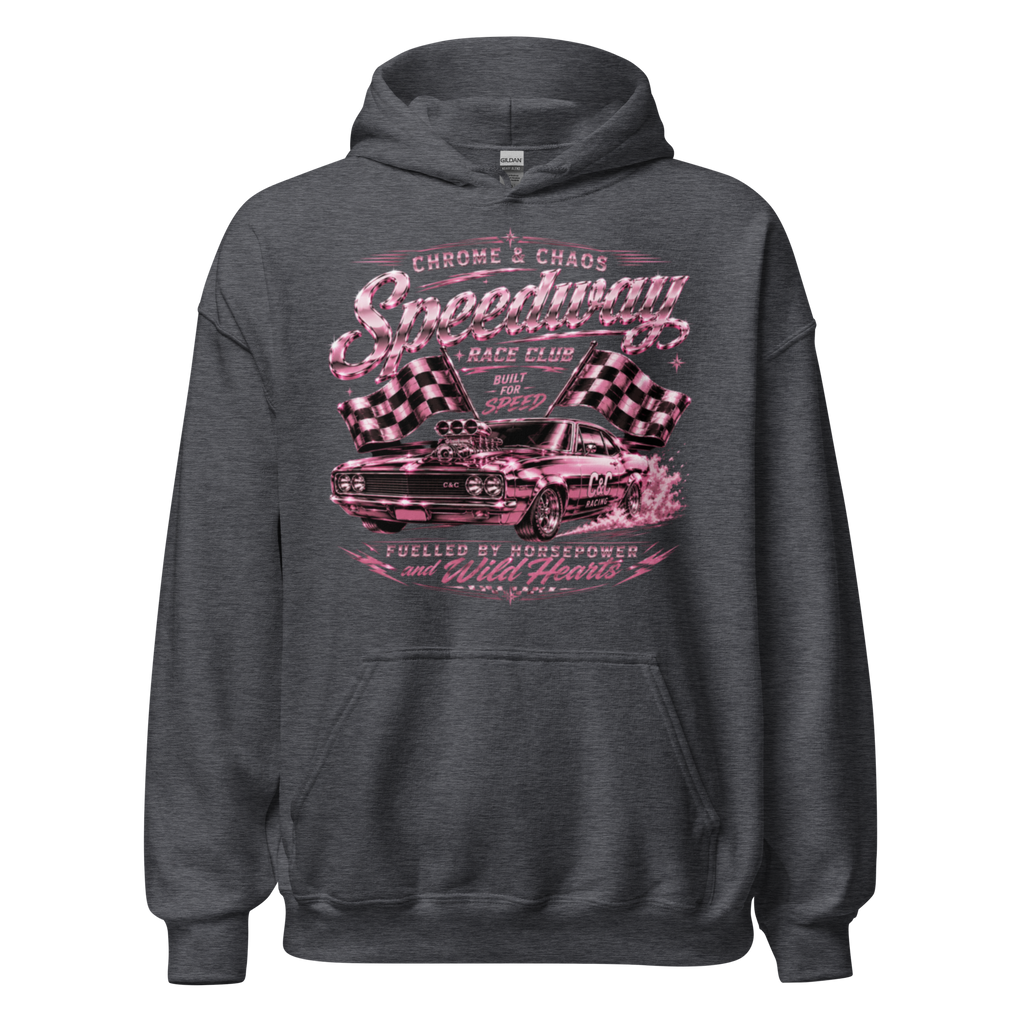 Chrome & Chaos Unisex Hoodie - Speedway Race Club