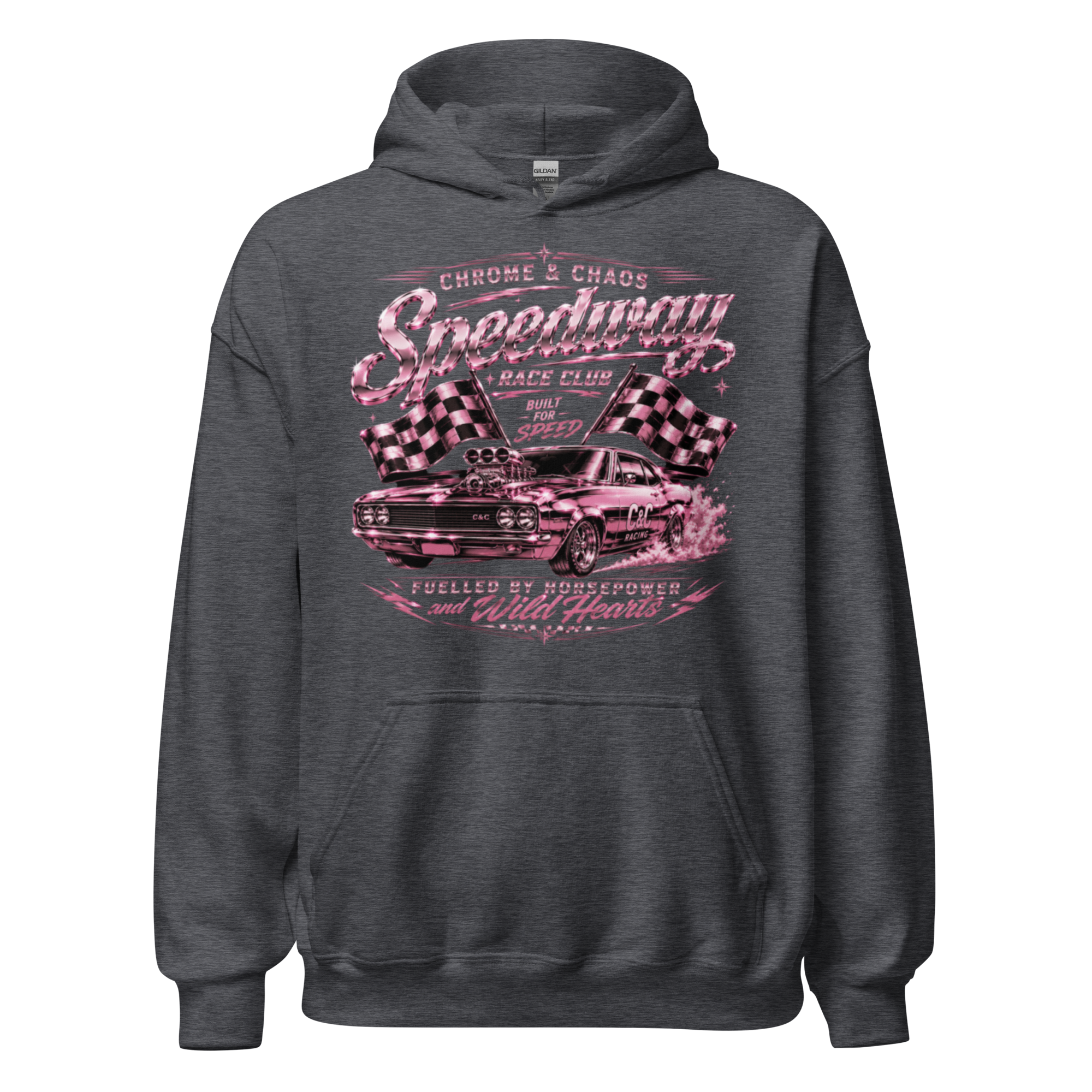 Chrome & Chaos Unisex Hoodie - Speedway Race Club