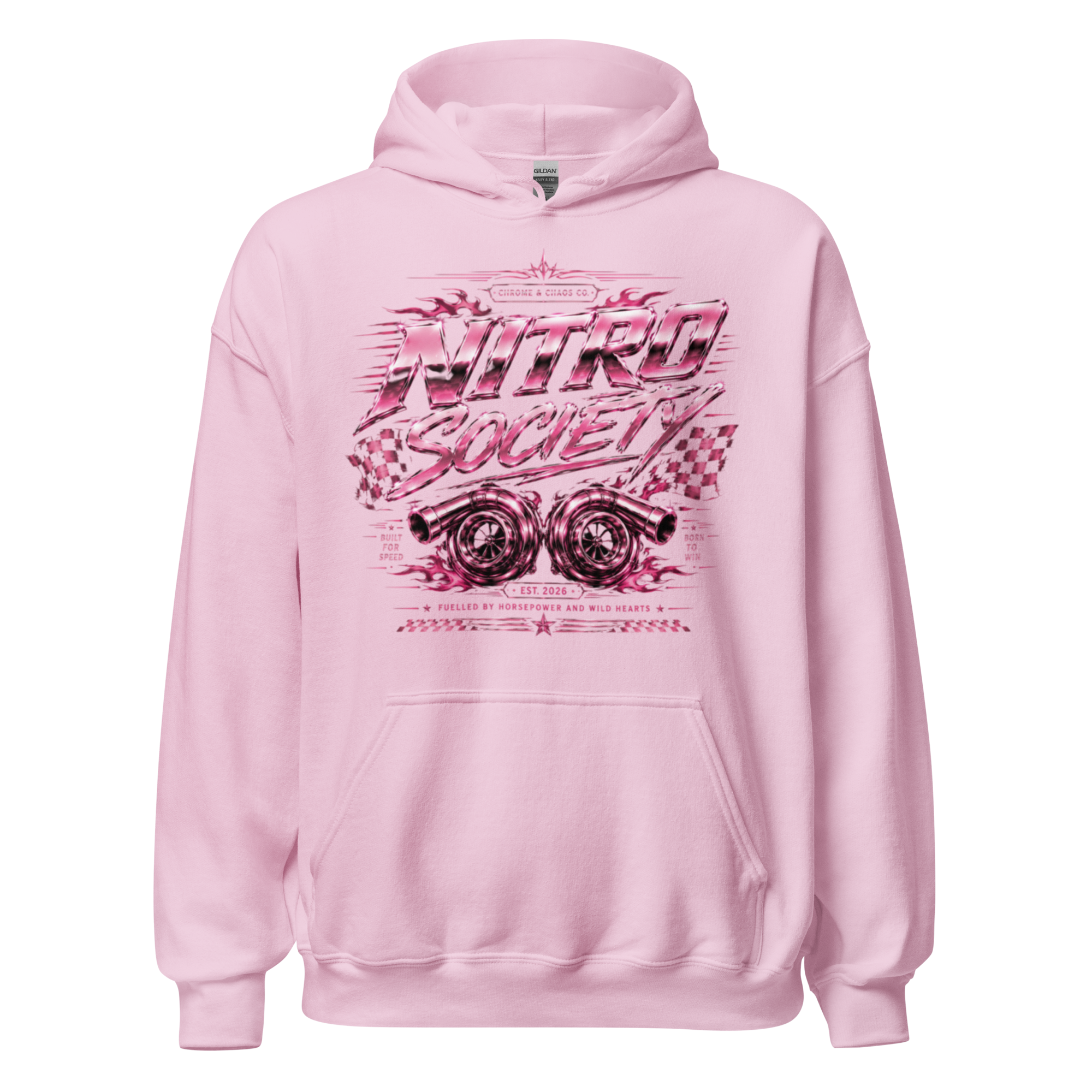 Chrome & Chaos Unisex Hoodie - Nitro Society