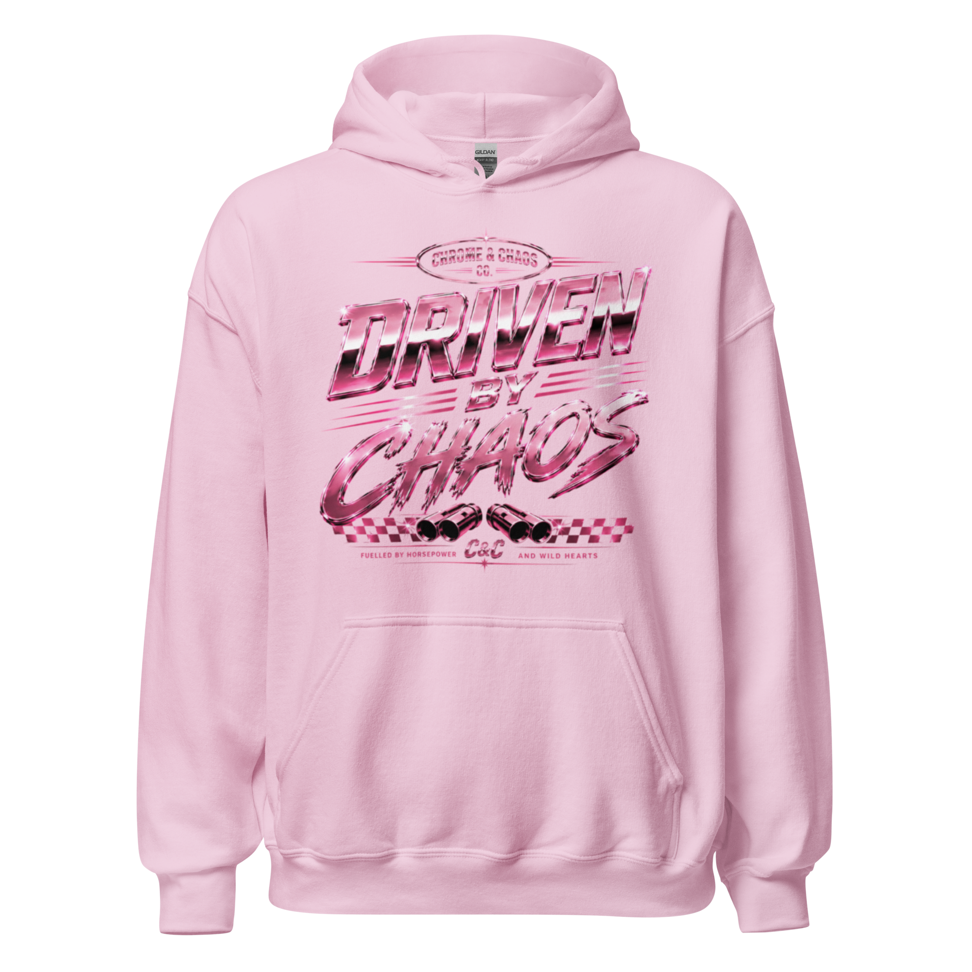 Chrome & Chaos Unisex Hoodie - Driven By Chaos