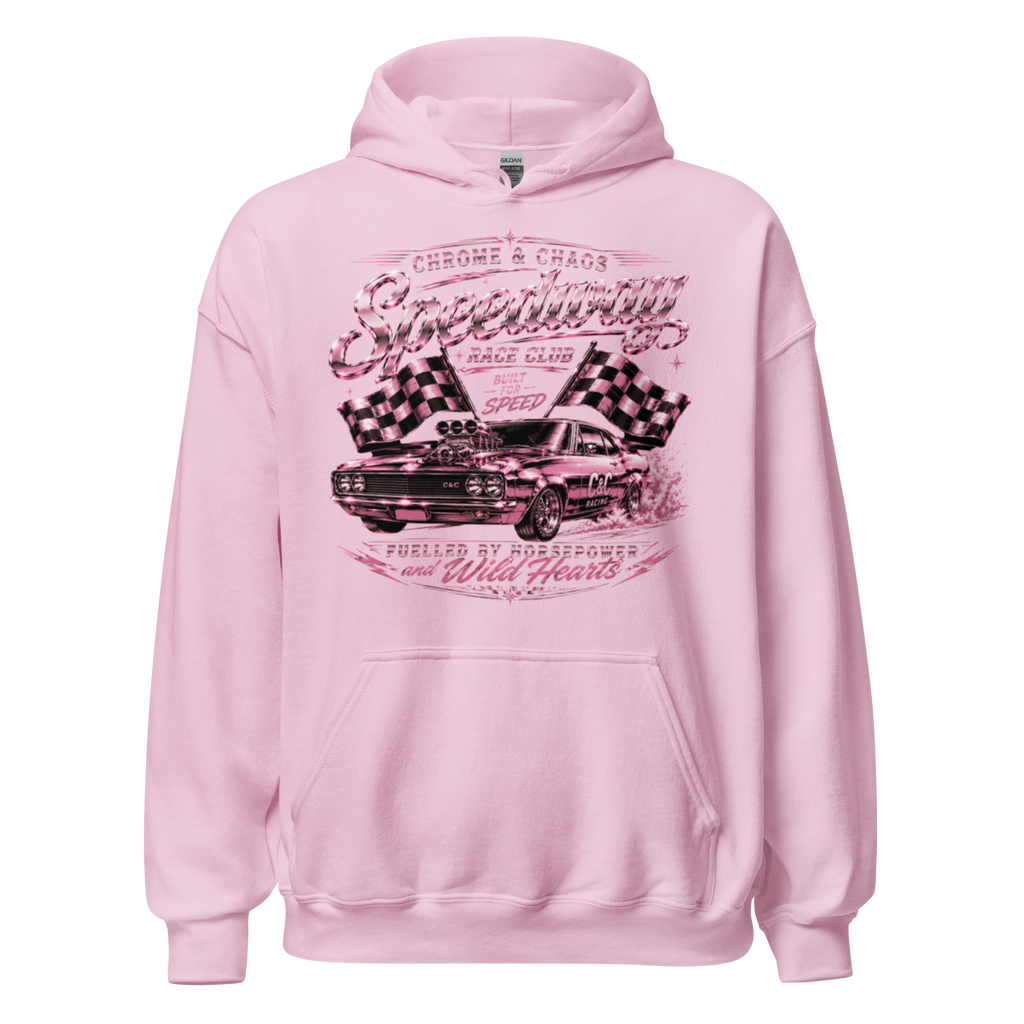 Chrome & Chaos Unisex Hoodie - Speedway Race Club
