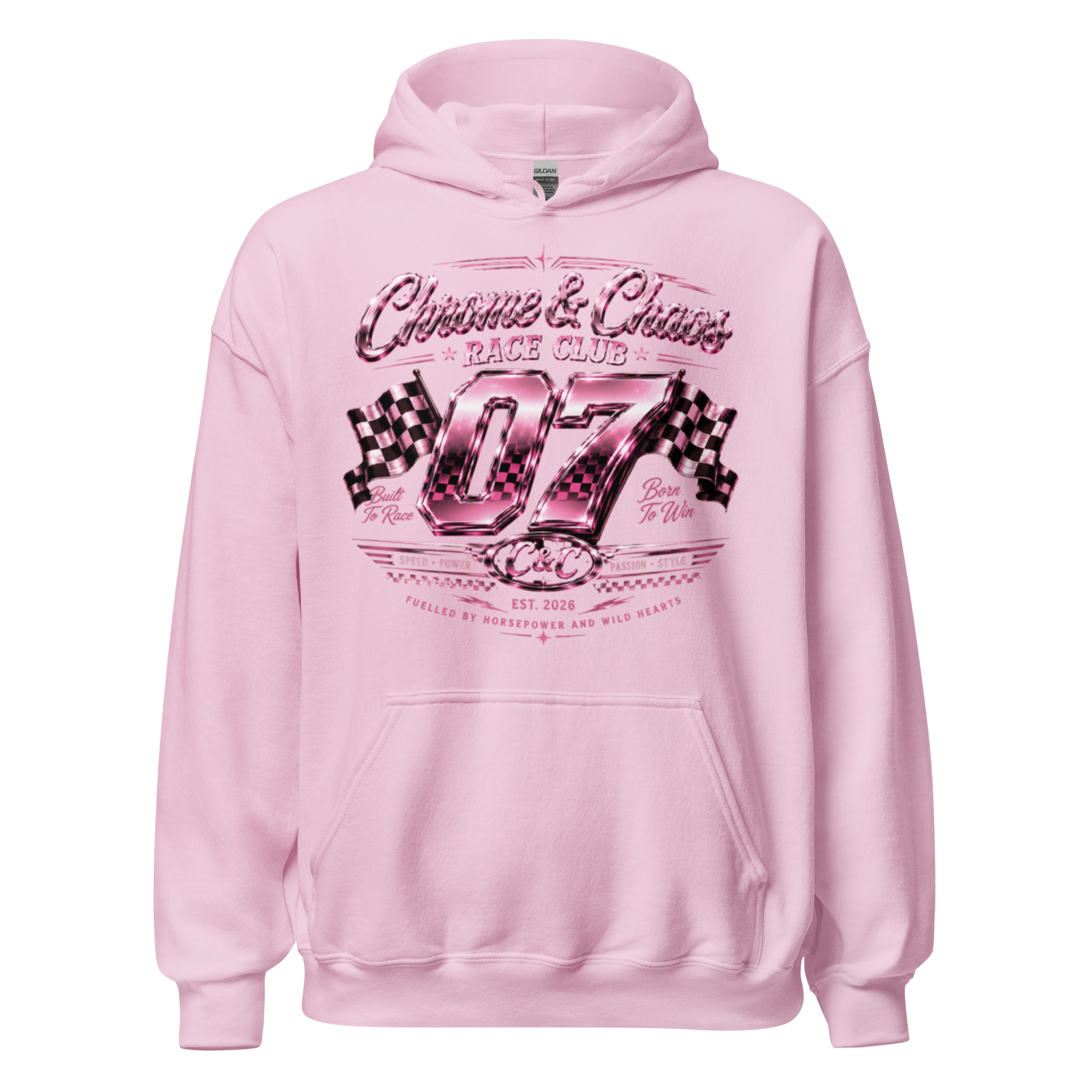 Chrome & Chaos Unisex Hoodie - Race Club