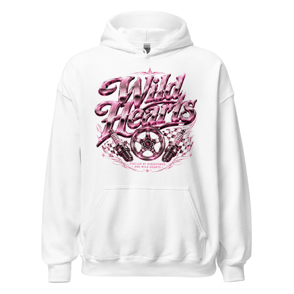 Chrome & Chaos Unisex Hoodie - Wild Hearts