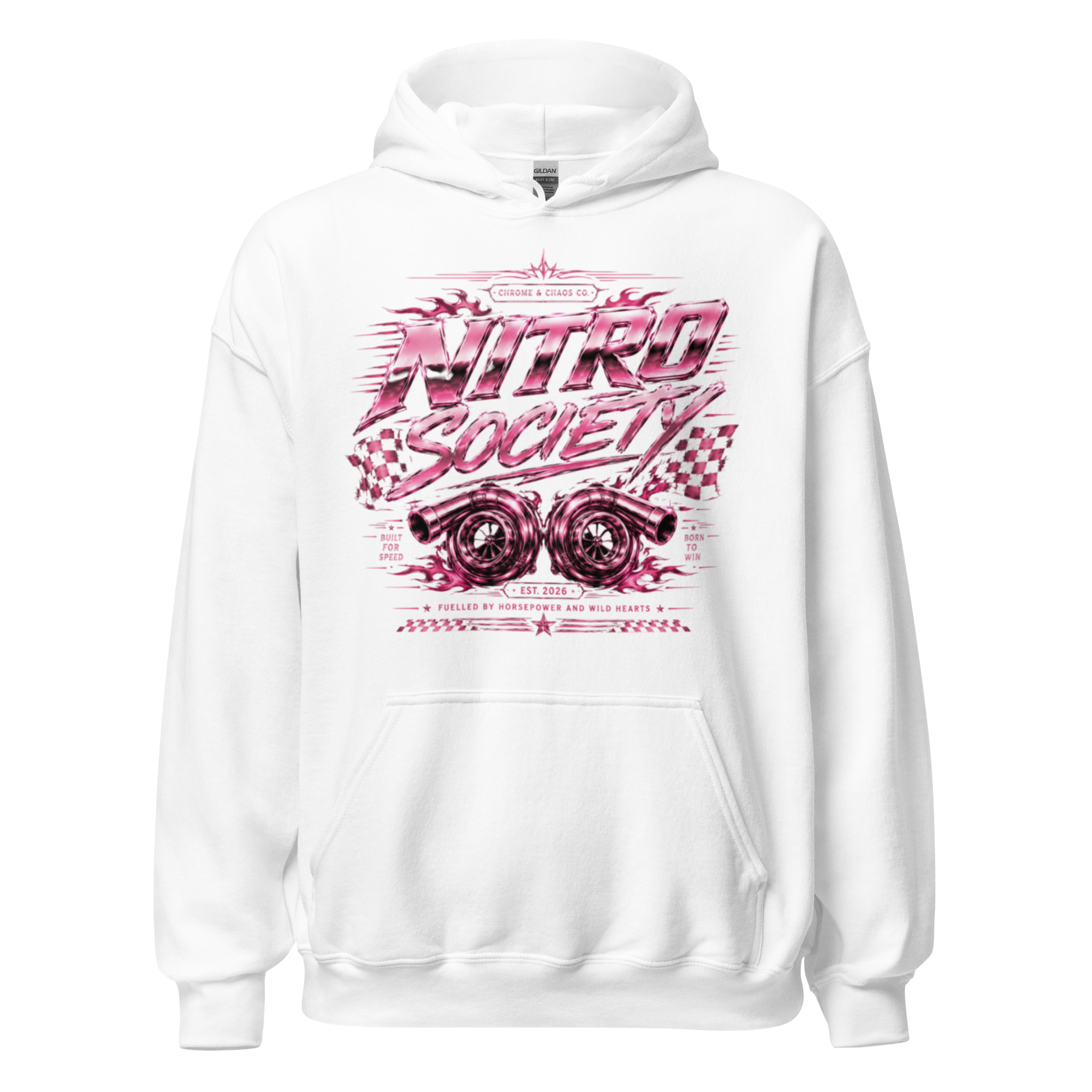 Chrome & Chaos Unisex Hoodie - Nitro Society