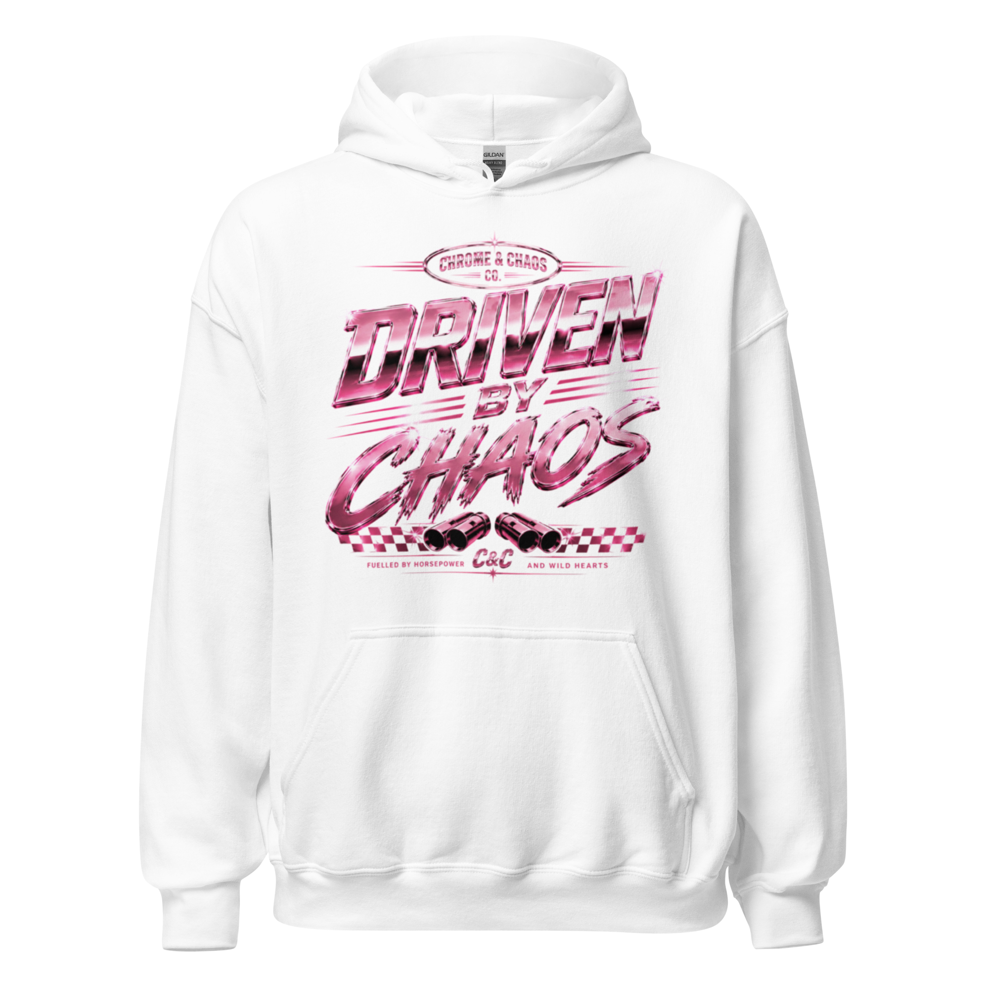 Chrome & Chaos Unisex Hoodie - Driven By Chaos