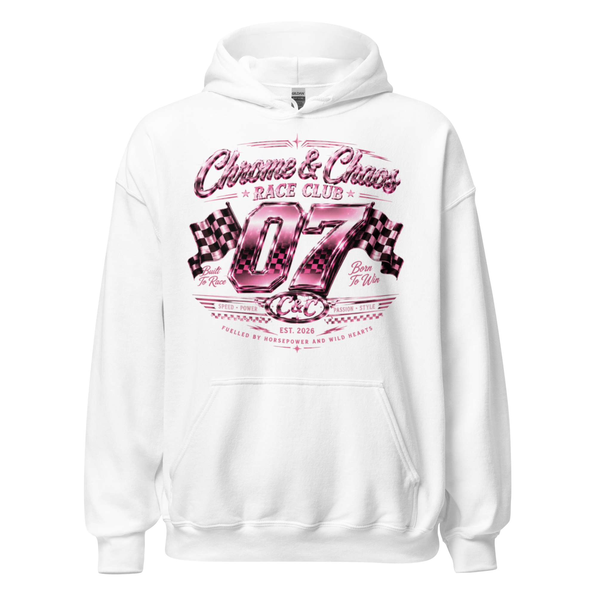 Chrome & Chaos Unisex Hoodie - Race Club